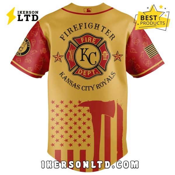 Kansas City Royals MLB Firefighter Appreciation Baseball Jersey