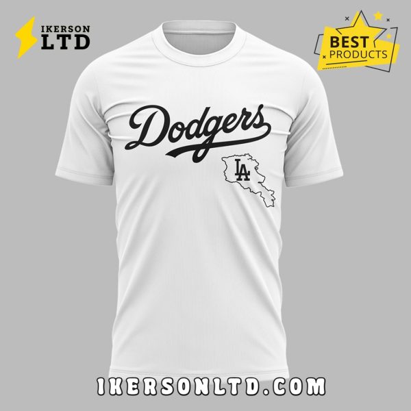 LA Dodgers x Armenian Heritage 2025 White Hoodie