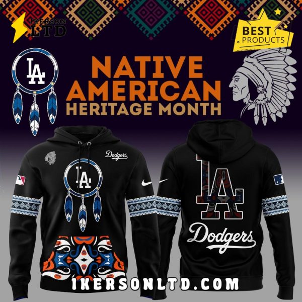 LA Dodgers x Native American Heritage Night Black Hoodie