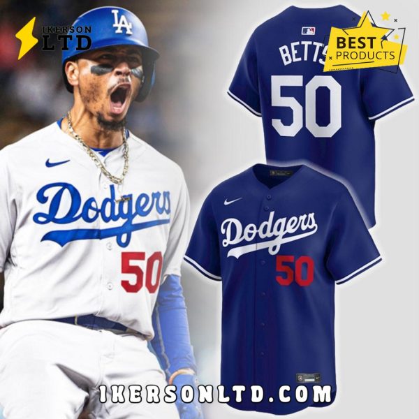 LA Mookie Betts Royal Alternate Replica Player Baseball Jersey