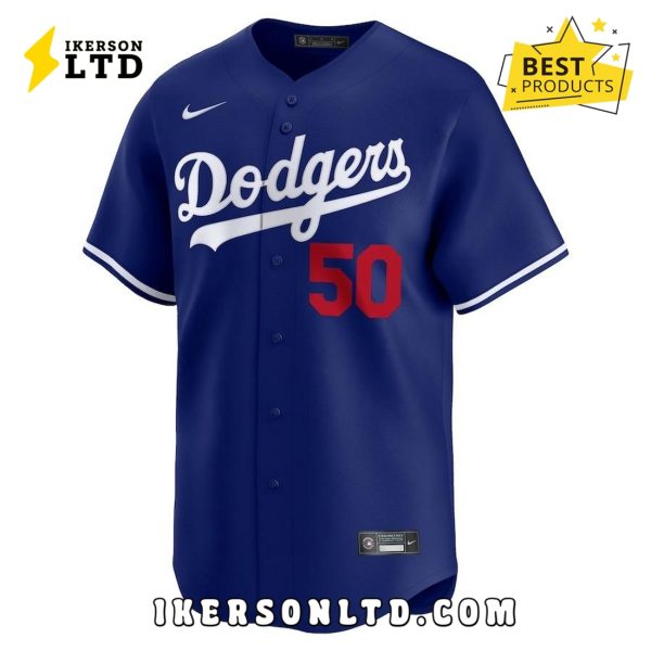 LA Mookie Betts Royal Alternate Replica Player Baseball Jersey