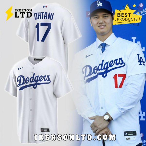 LA Shohei Ohtani Home Replica Player White Baseball Jersey