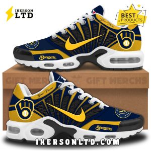 Milwaukee Brewers Custom MLB Air Max Plus Sneakers