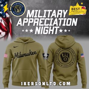 Milwaukee Brewers x 2025 Military Appreciation Night Hoodie