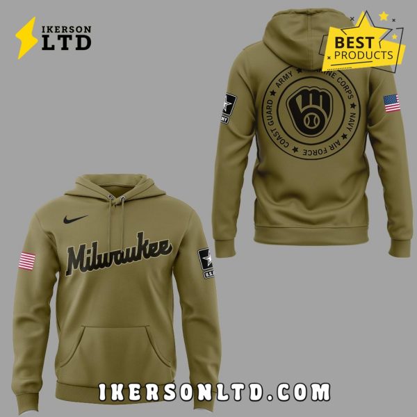 Milwaukee Brewers x 2025 Military Appreciation Night Hoodie