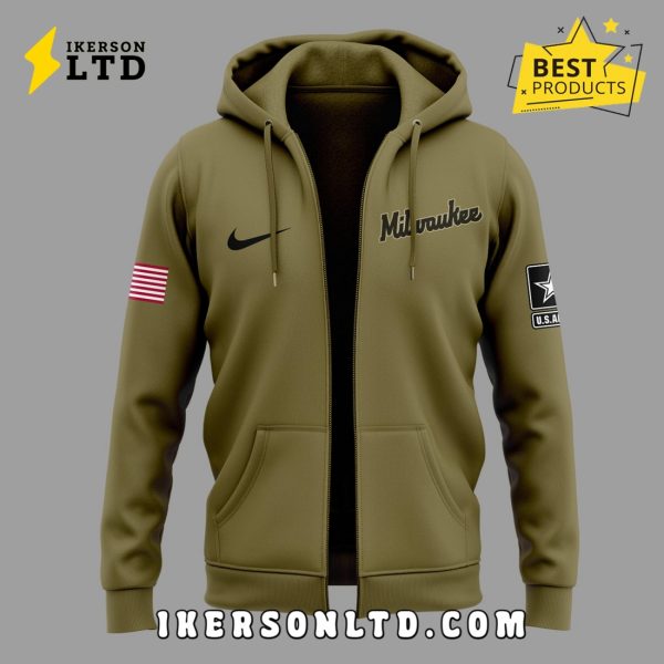Milwaukee Brewers x 2025 Military Appreciation Night Hoodie