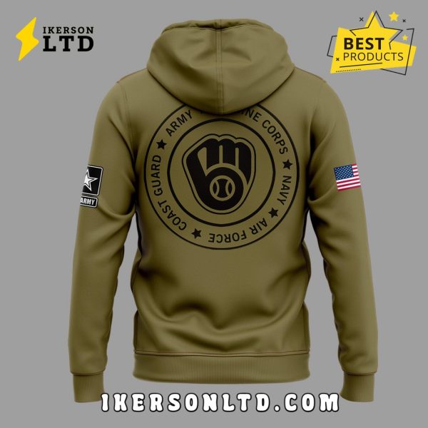 Milwaukee Brewers x 2025 Military Appreciation Night Hoodie