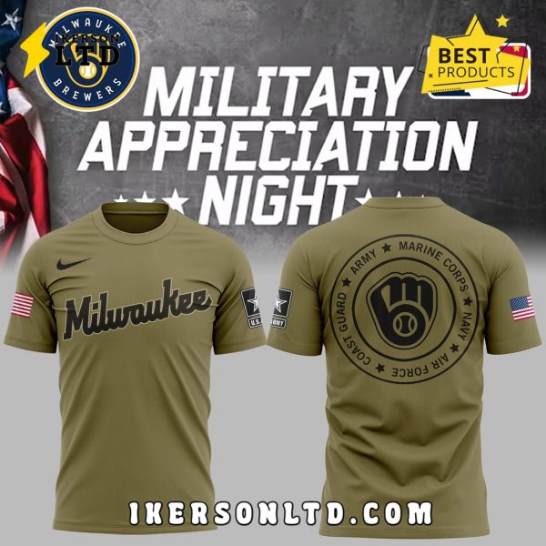 Milwaukee Brewers x 2025 Military Appreciation Night Hoodie