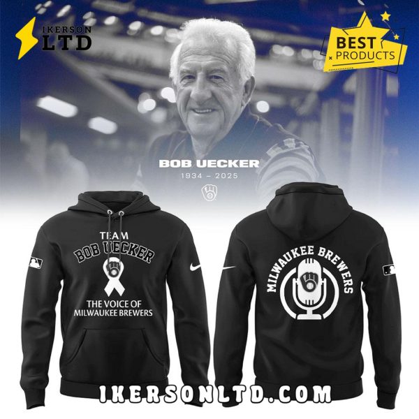 Milwaukee Brewers x Bob Uecker The Black Legend Hoodie