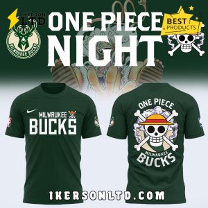 Milwaukee Bucks x 2025 OnePiece Green Hoodie