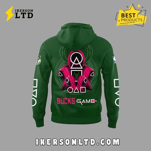 Milwaukee Bucks x Squid Game Green Hoodie