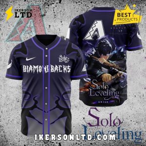 MLB Arizona Diamondbacks x Solo Leveling Baseball Jersey