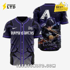 MLB Arizona Diamondbacks x Solo Leveling Baseball Jersey
