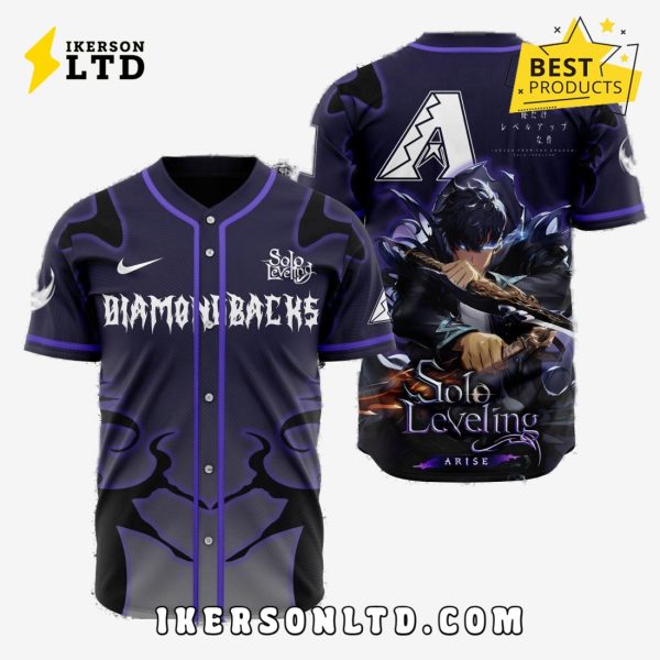MLB Arizona Diamondbacks x Solo Leveling Baseball Jersey