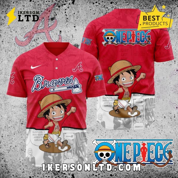 MLB Atlanta Braves x One Piece Baseball Jersey
