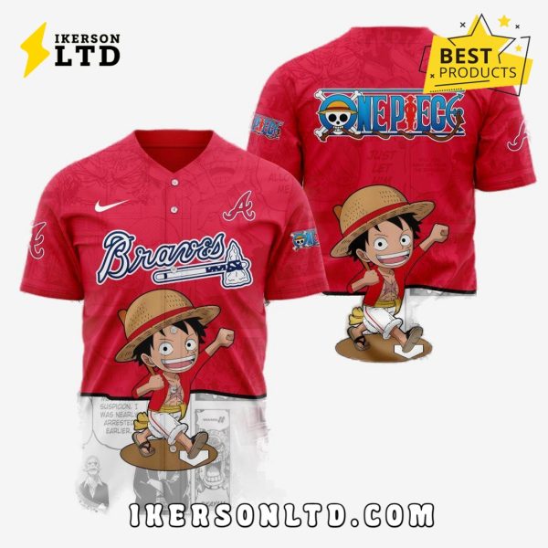 MLB Atlanta Braves x One Piece Baseball Jersey