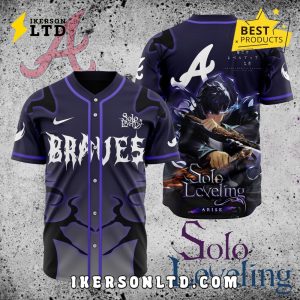 MLB Atlanta Braves x Solo Leveling Baseball Jersey
