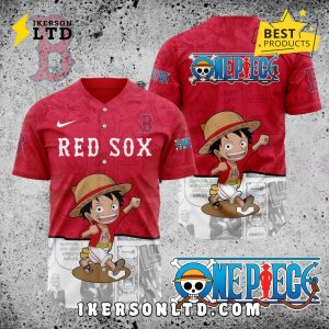 MLB Boston Red Sox x One Piece Baseball Jersey