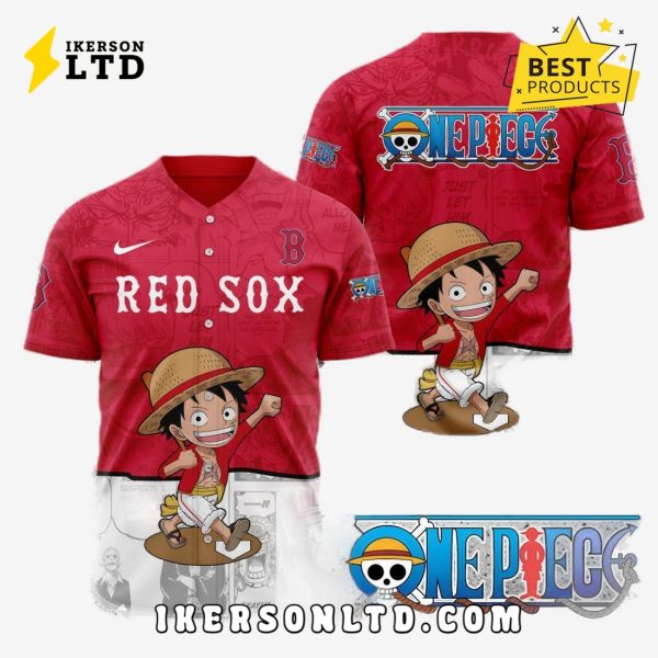 MLB Boston Red Sox x One Piece Baseball Jersey