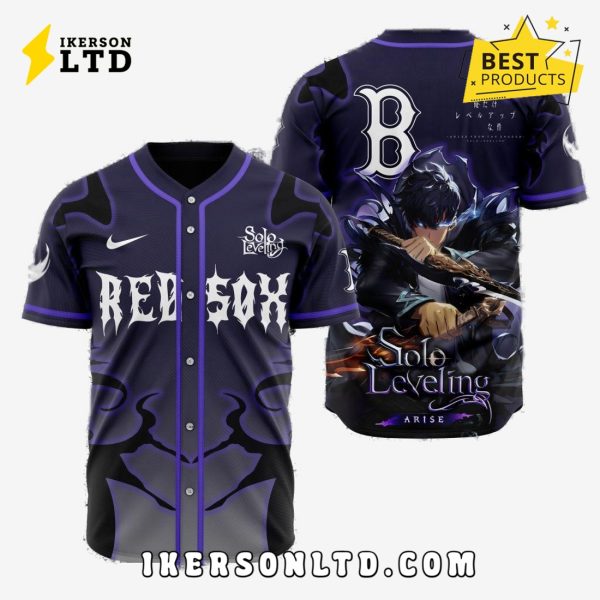 MLB Boston Red Sox x Solo Leveling Baseball Jersey