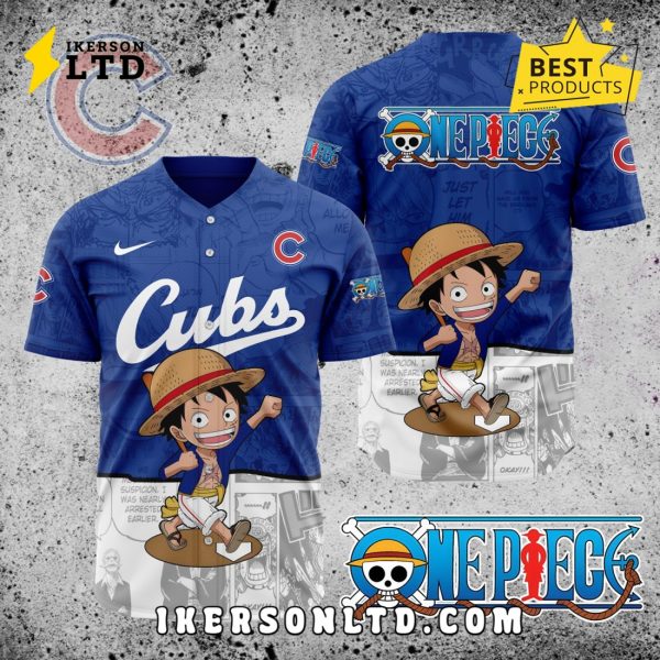 MLB Chicago Cubs x One Piece Baseball Jersey