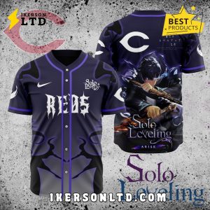 MLB Cincinnati Reds x Solo Leveling Baseball Jersey