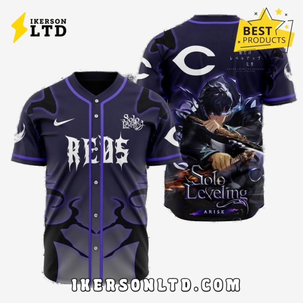 MLB Cincinnati Reds x Solo Leveling Baseball Jersey