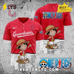 MLB Cleveland Guardians x One Piece Baseball Jersey