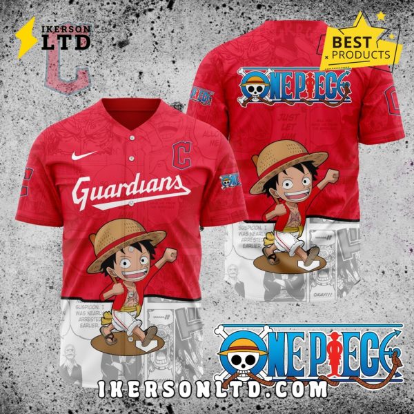 MLB Cleveland Guardians x One Piece Baseball Jersey