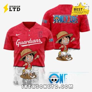 MLB Cleveland Guardians x One Piece Baseball Jersey