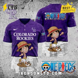 MLB Colorado Rockies x One Piece Baseball Jersey