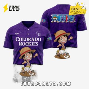 MLB Colorado Rockies x One Piece Baseball Jersey