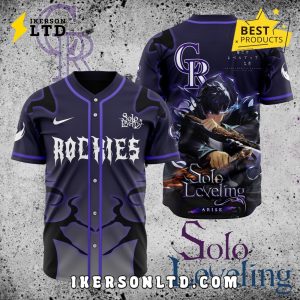 MLB Colorado Rockies x Solo Leveling Baseball Jersey