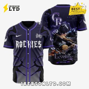 MLB Colorado Rockies x Solo Leveling Baseball Jersey