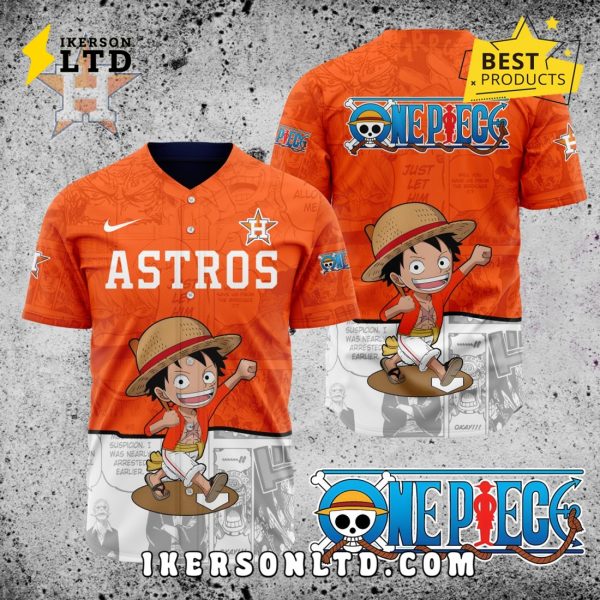 MLB Houston Astros x One Piece Baseball Jersey