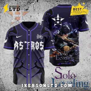 MLB Houston Astros x Solo Leveling Baseball Jersey