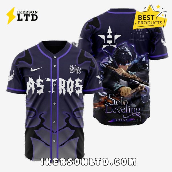 MLB Houston Astros x Solo Leveling Baseball Jersey