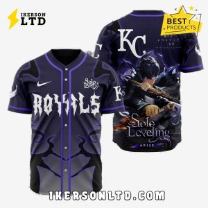 MLB Kansas City Royals x Solo Leveling Baseball Jersey