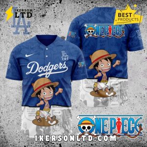 MLB Los Angeles Dodgers x One Piece Baseball Jersey
