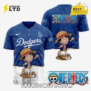 MLB Los Angeles Dodgers x One Piece Baseball Jersey