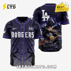 MLB Los Angeles Dodgers x Solo Leveling Baseball Jersey