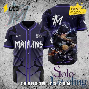 MLB Miami Marlins x Solo Leveling Baseball Jersey