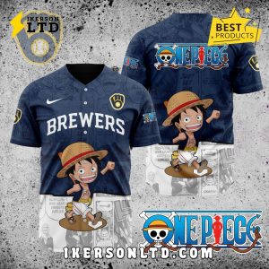 MLB Milwaukee Brewers x One Piece Baseball Jersey
