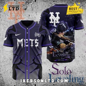 MLB New York Mets x Solo Leveling Baseball Jersey