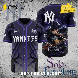MLB New York Yankees x Solo Leveling Baseball Jersey