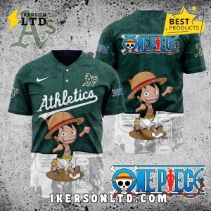 MLB Oakland Athletics x One Piece Baseball Jersey
