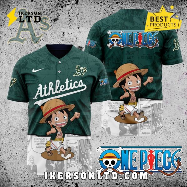 MLB Oakland Athletics x One Piece Baseball Jersey