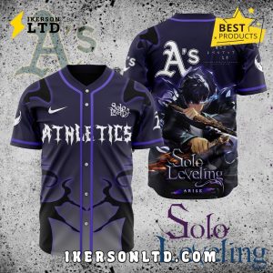 MLB Oakland Athletics x Solo Leveling Baseball Jersey