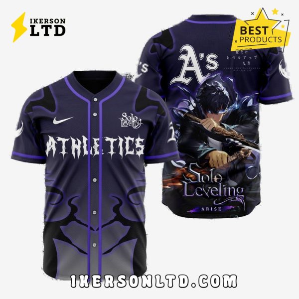 MLB Oakland Athletics x Solo Leveling Baseball Jersey