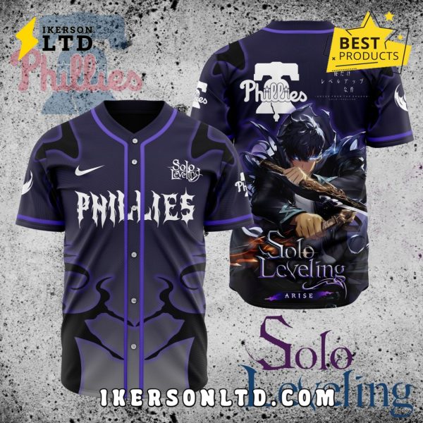 MLB Philadelphia Phillies x Solo Leveling Baseball Jersey